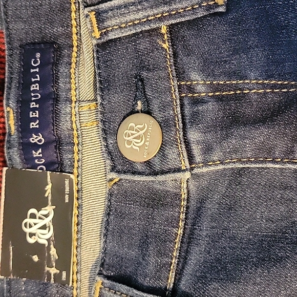 NWT Rock & Republic "Roth" Flare Blue Jeans Women's Size 4m - Picture 5 of 10